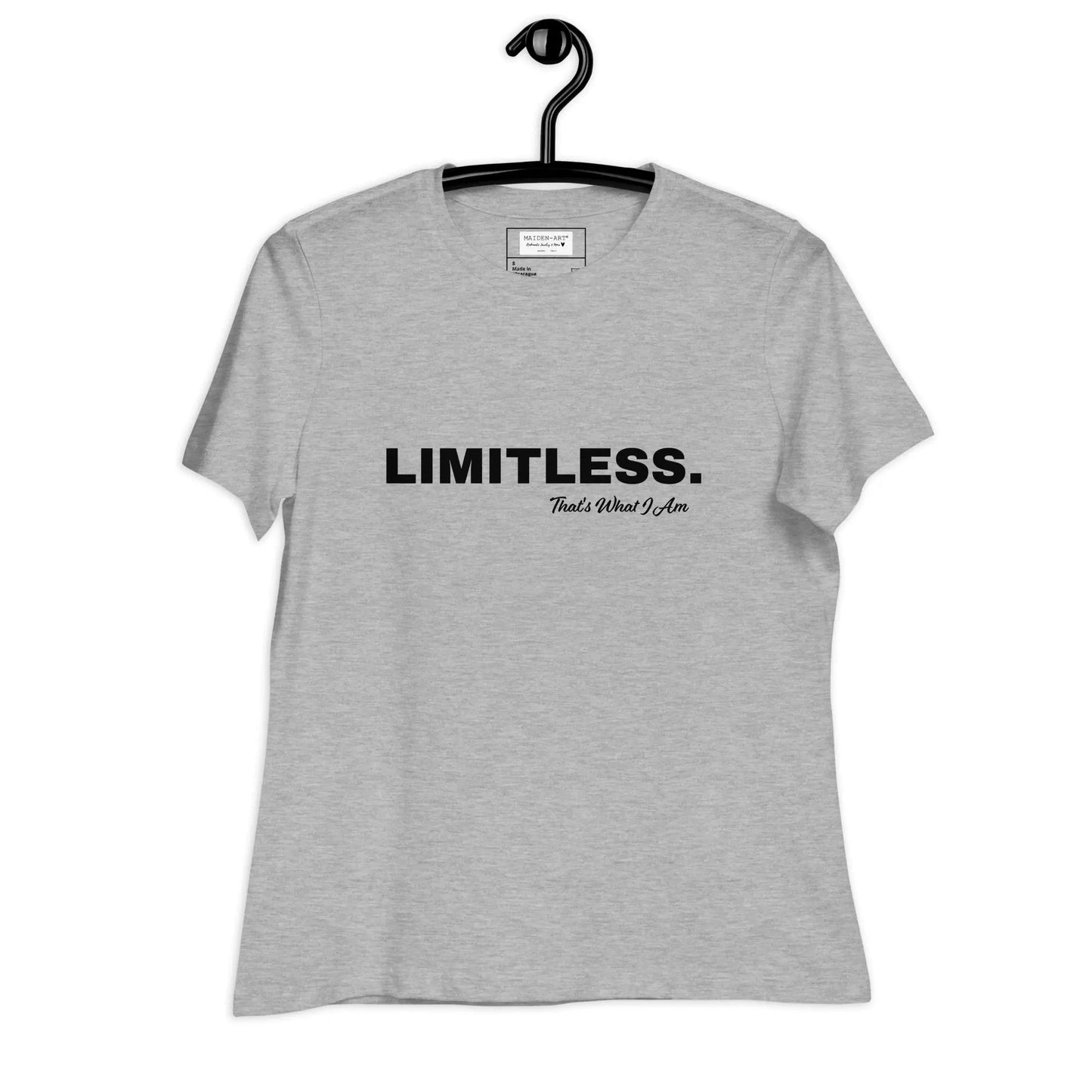 LIMITLESS Women's Relaxed Fit T-Shirt - Comfortable Cotton Tee - Style Queenz