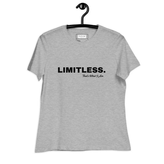 LIMITLESS Women's Relaxed Fit T-Shirt - Comfortable Cotton Tee - Style Queenz