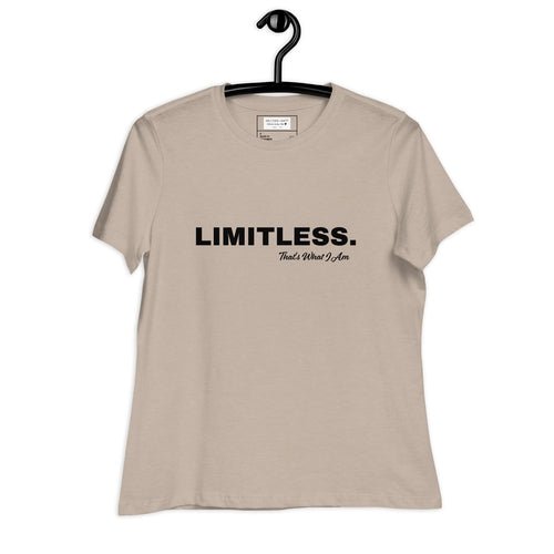 LIMITLESS Women's Relaxed Fit T-Shirt - Comfortable Cotton Tee - Style Queenz