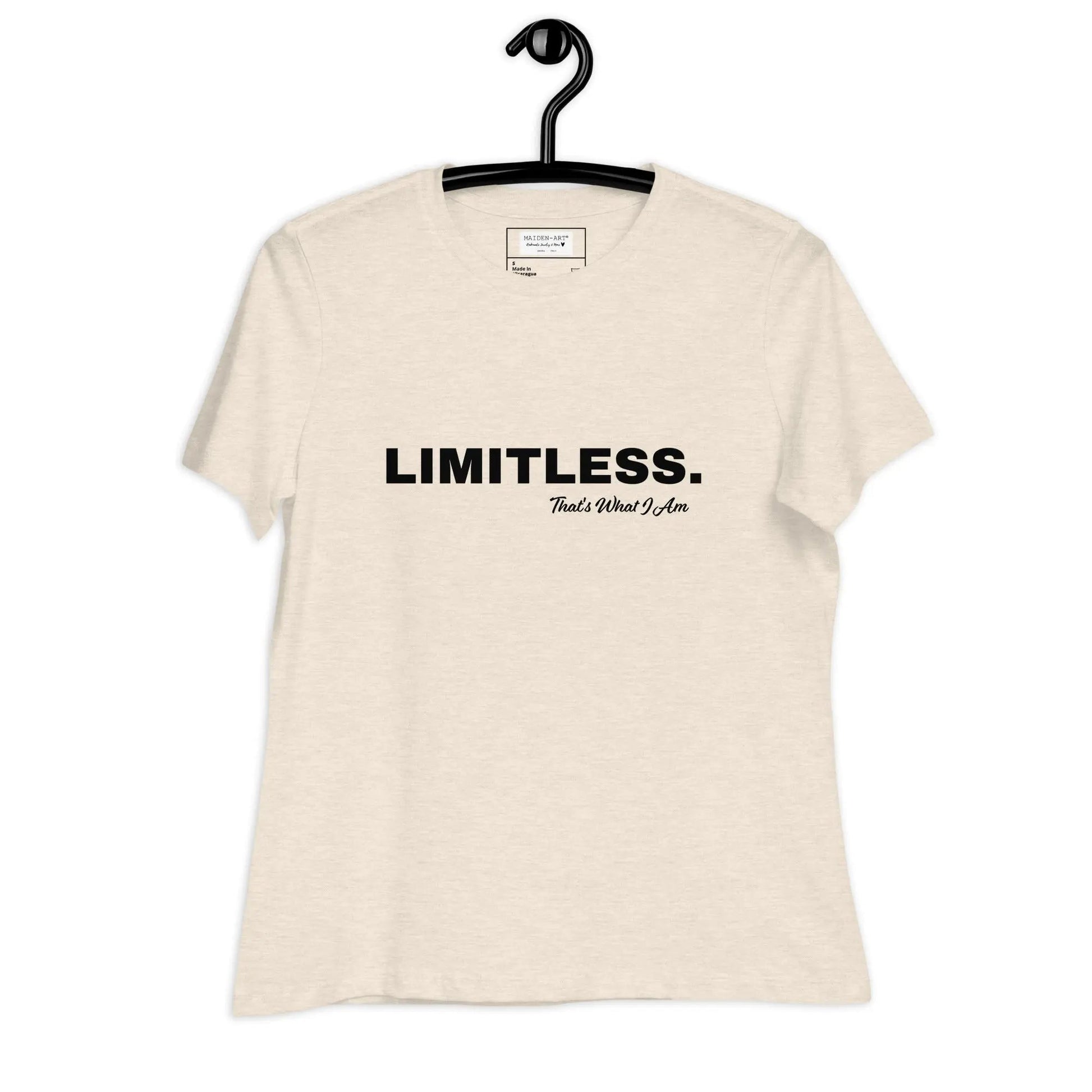 LIMITLESS Women's Relaxed Fit T-Shirt - Comfortable Cotton Tee - Style Queenz