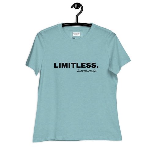 LIMITLESS Women's Relaxed Fit T-Shirt - Comfortable Cotton Tee - Style Queenz