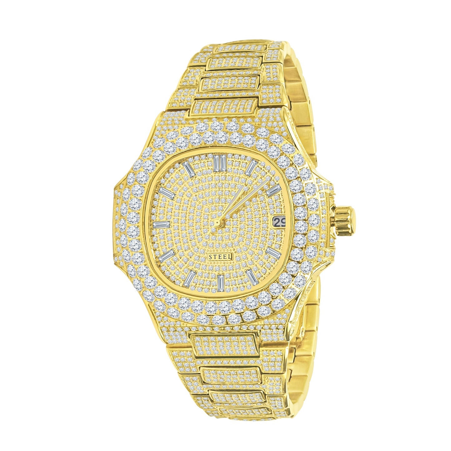 LORD Steel Crystal Watch - Luxury Bling Timepiece with Japan Movement - Style Queenz