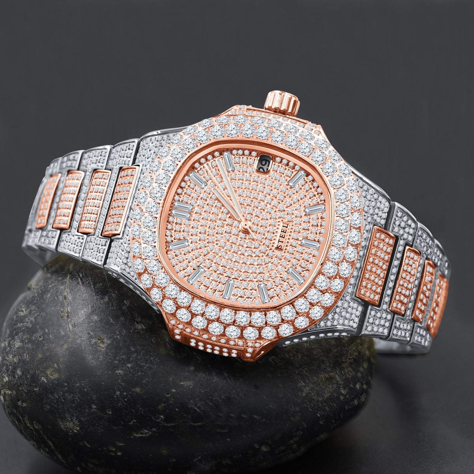 LORD Steel Crystal Watch - Luxury Bling Timepiece with Japan Movement - Style Queenz