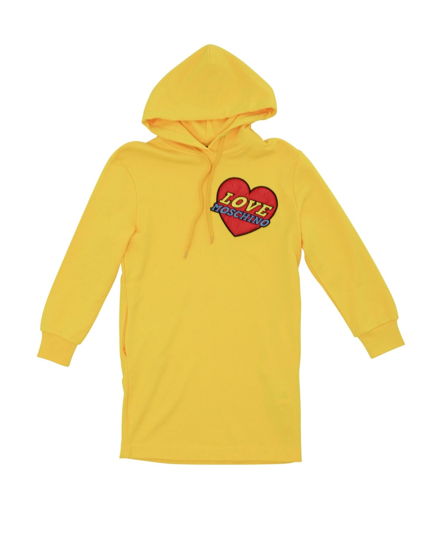 Love Moschino Women's Yellow Cotton Dress - Designer Bright Dress - Style Queenz