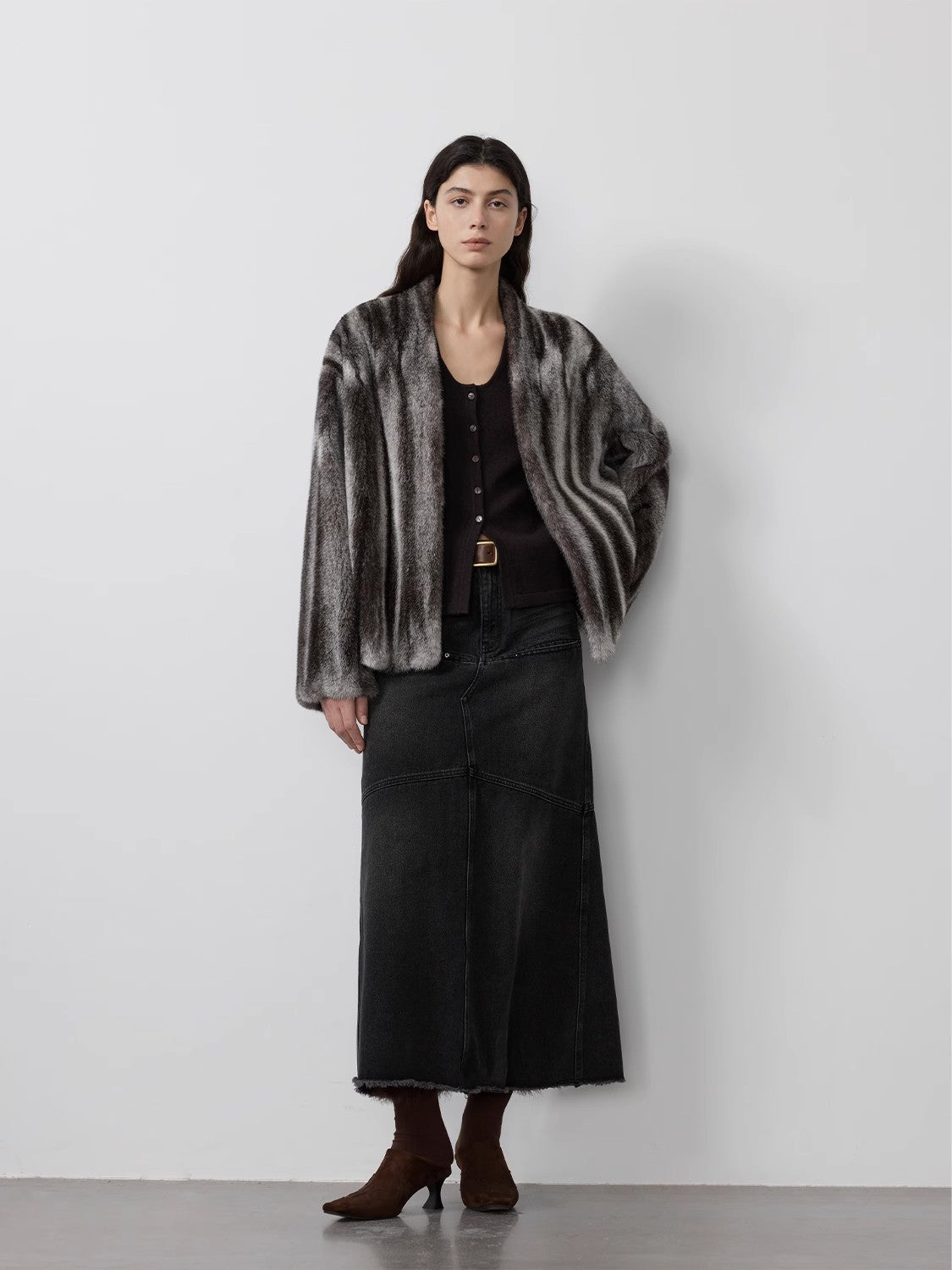 Luxury Star Rain Mink Coat - V - Neck Full Draw Collector's Edition | Premium Velvet Mink - Style Queenz