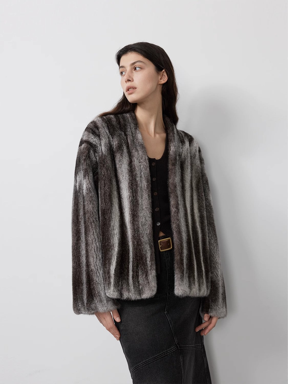 Luxury Star Rain Mink Coat - V - Neck Full Draw Collector's Edition | Premium Velvet Mink - Style Queenz