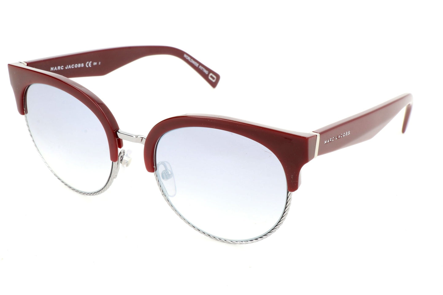 Marc Jacobs Burgundy Sunglasses - Designer Women's Metal Eyewear - Style Queenz