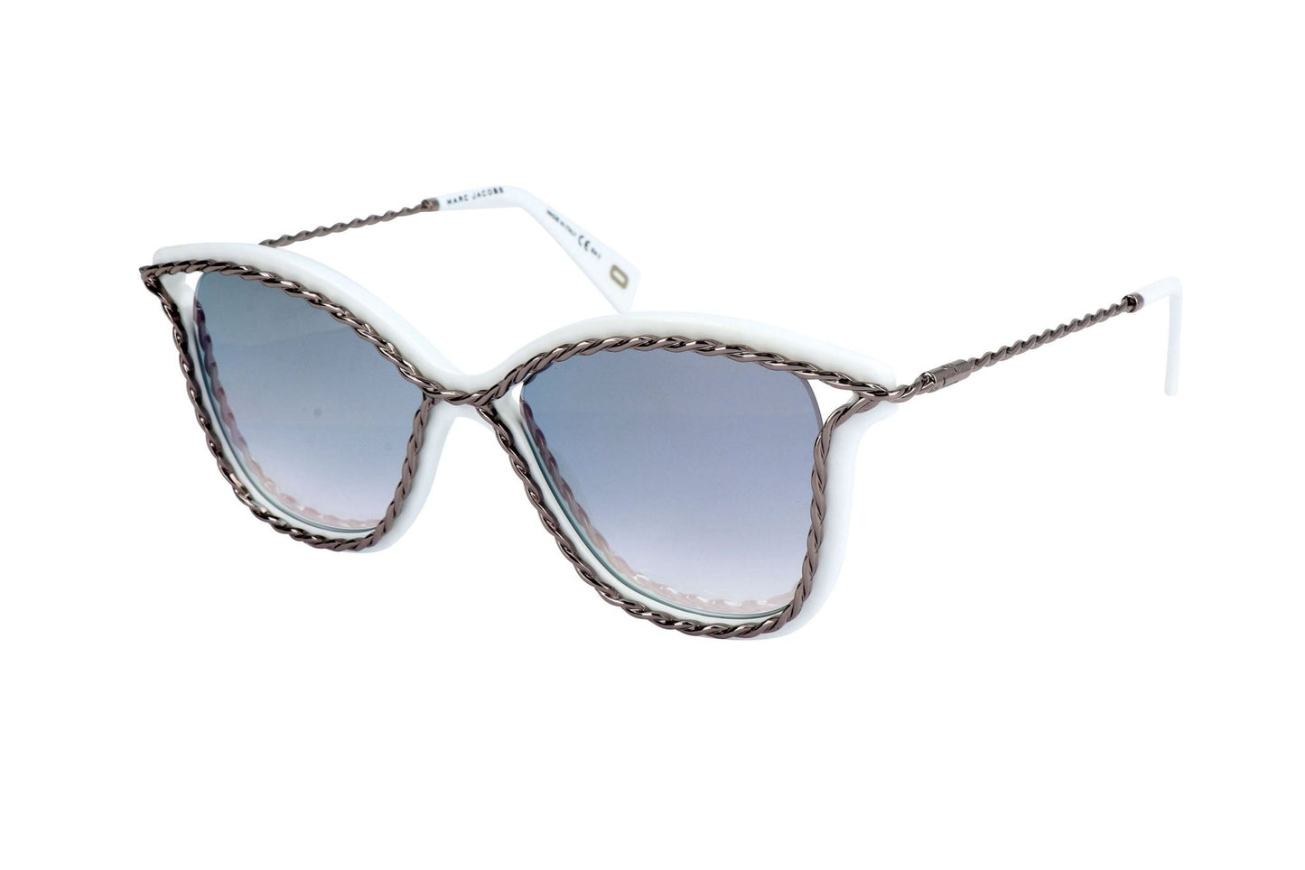 Marc Jacobs White Sunglasses - Designer Women's Italian Metal Eyewear - Style Queenz
