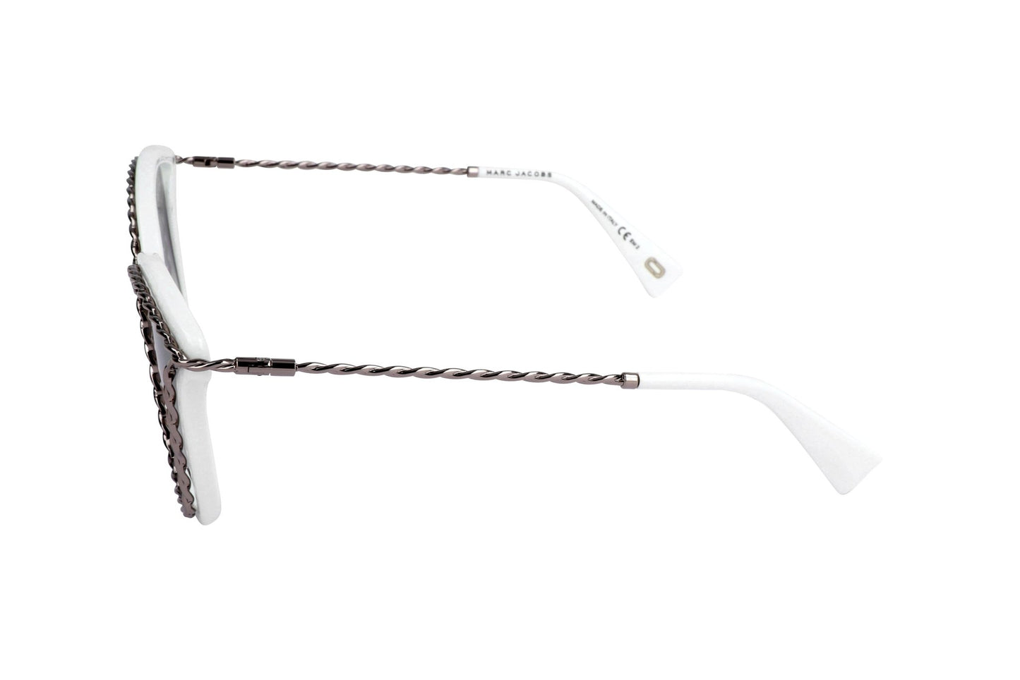Marc Jacobs White Sunglasses - Designer Women's Italian Metal Eyewear - Style Queenz