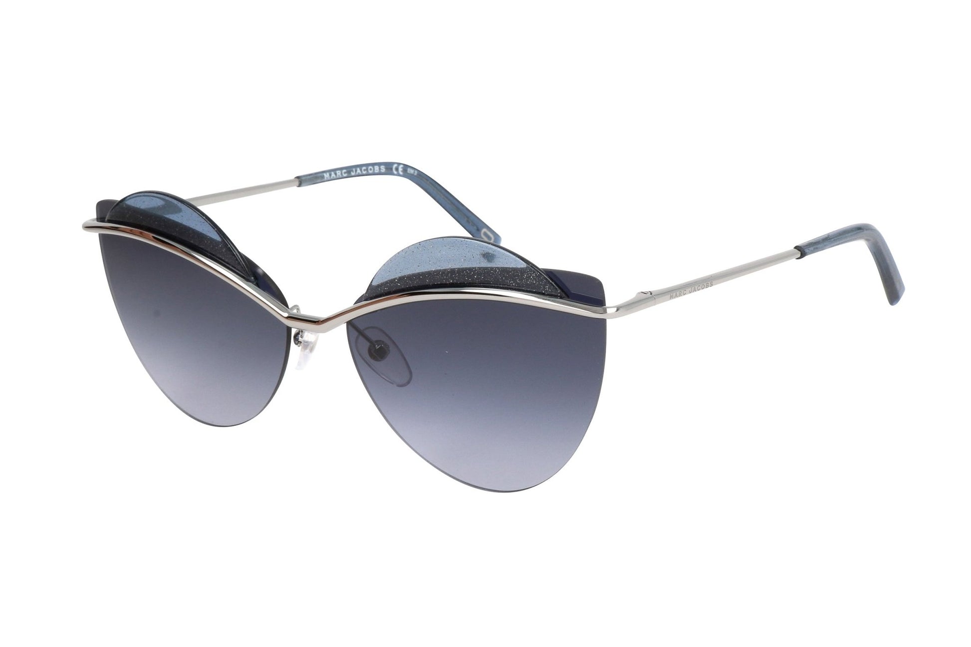Marc Jacobs Women's Ruthenium Sunglasses MARC 104 S - Designer Metal Eyewear - Style Queenz