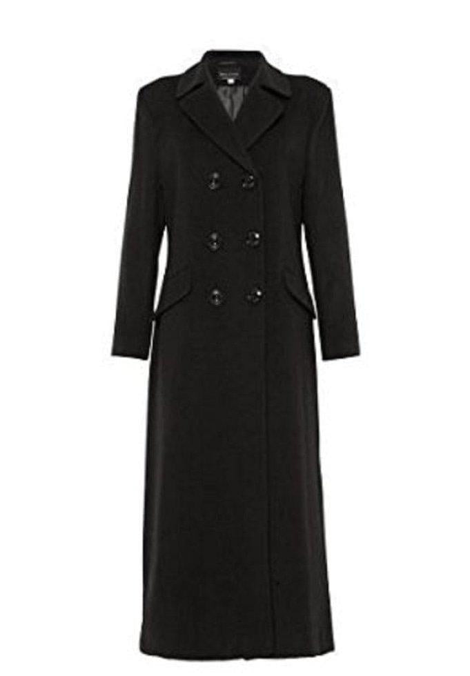 Black coat on a white background