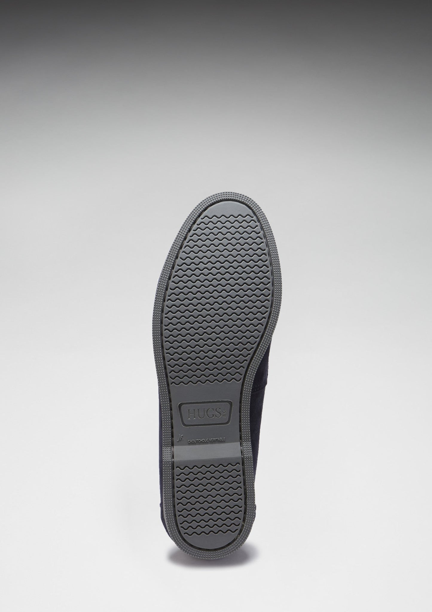 Navy Blue Suede Penny Loafers - Men's Boat Sole