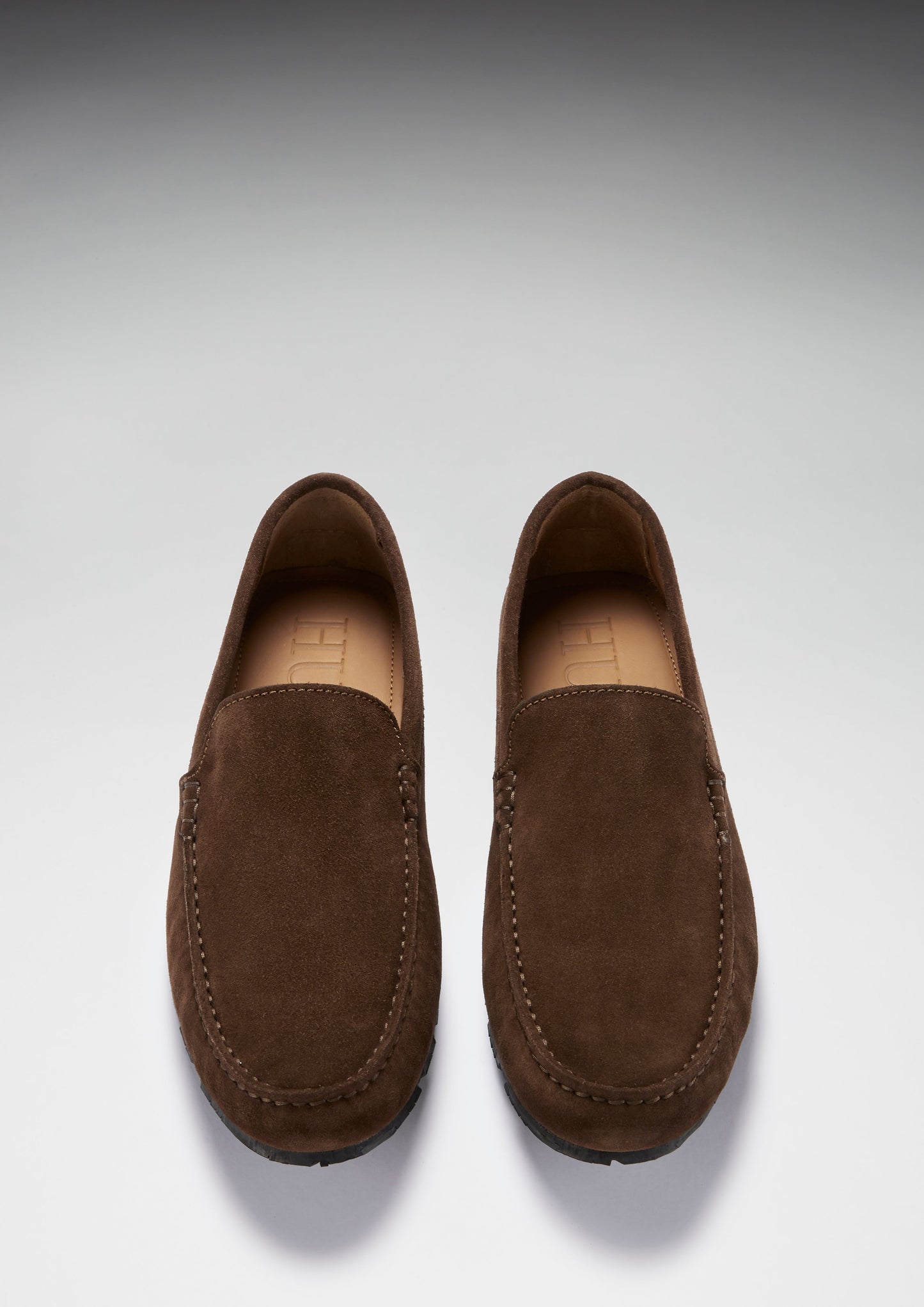 Brown Suede Tyre Sole Driving Loafers - Men's