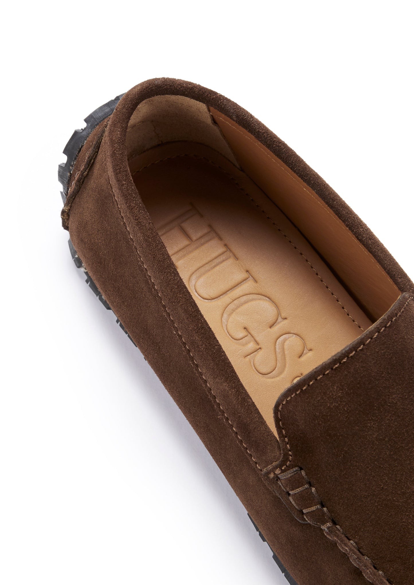Brown Suede Tyre Sole Driving Loafers - Men's