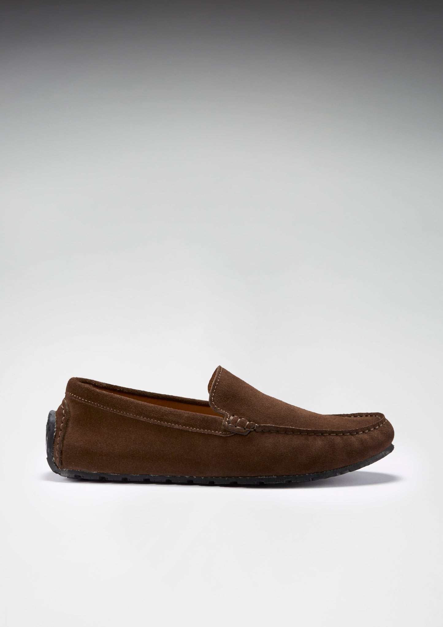 Brown Suede Tyre Sole Driving Loafers - Men's
