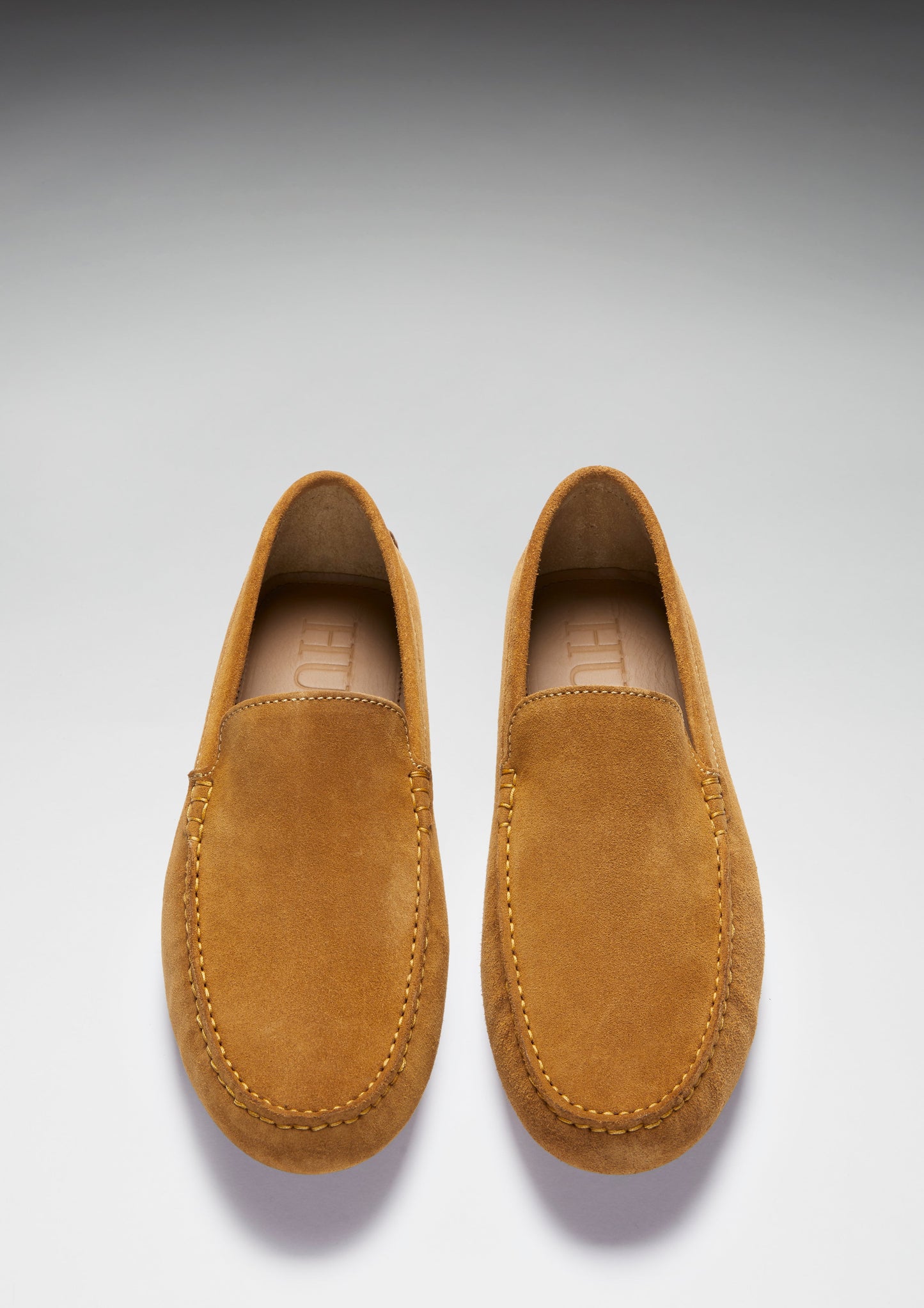 Men's Tobacco Suede Contemporary Driving Loafers