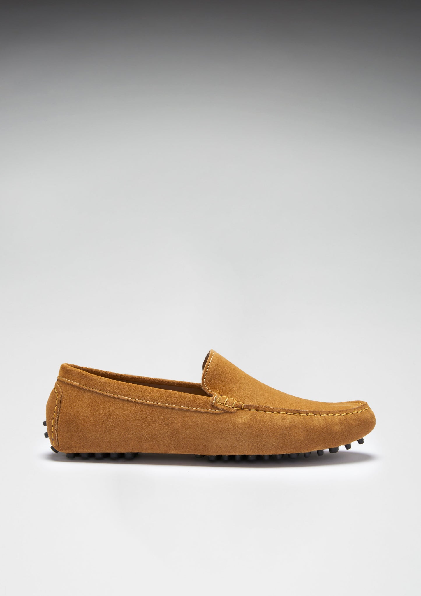 Men's Tobacco Suede Contemporary Driving Loafers