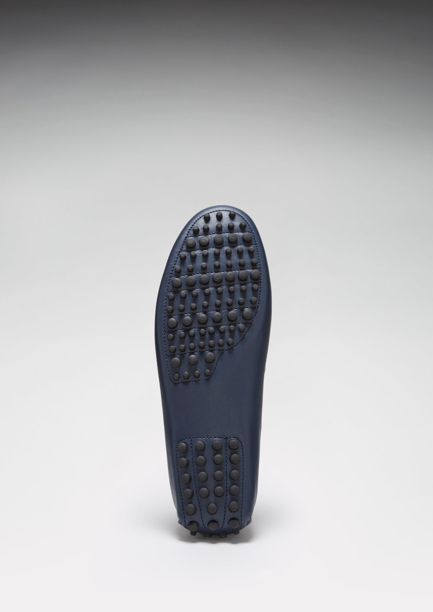 Men's French Navy Leather Penny Driving Loafers