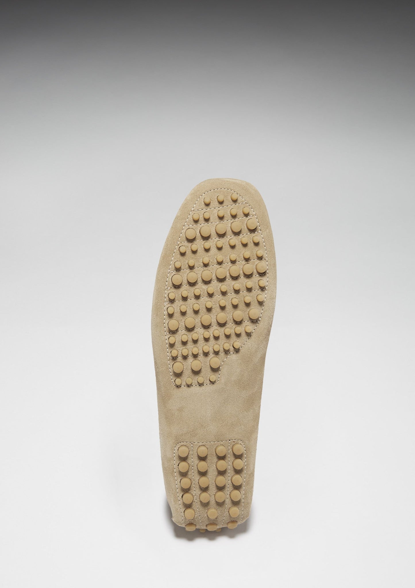 Taupe Suede Penny Driving Loafers - Men's