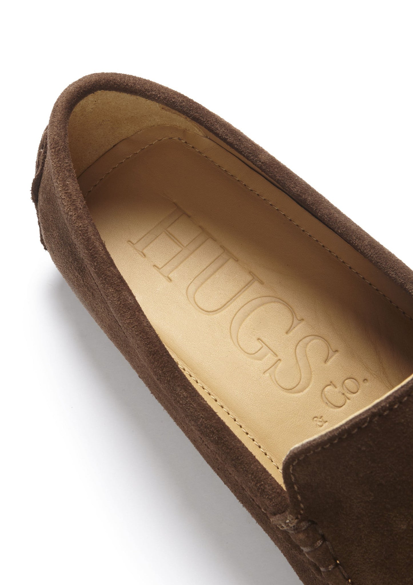 Brown Suede Driving Loafers - Italian Leather