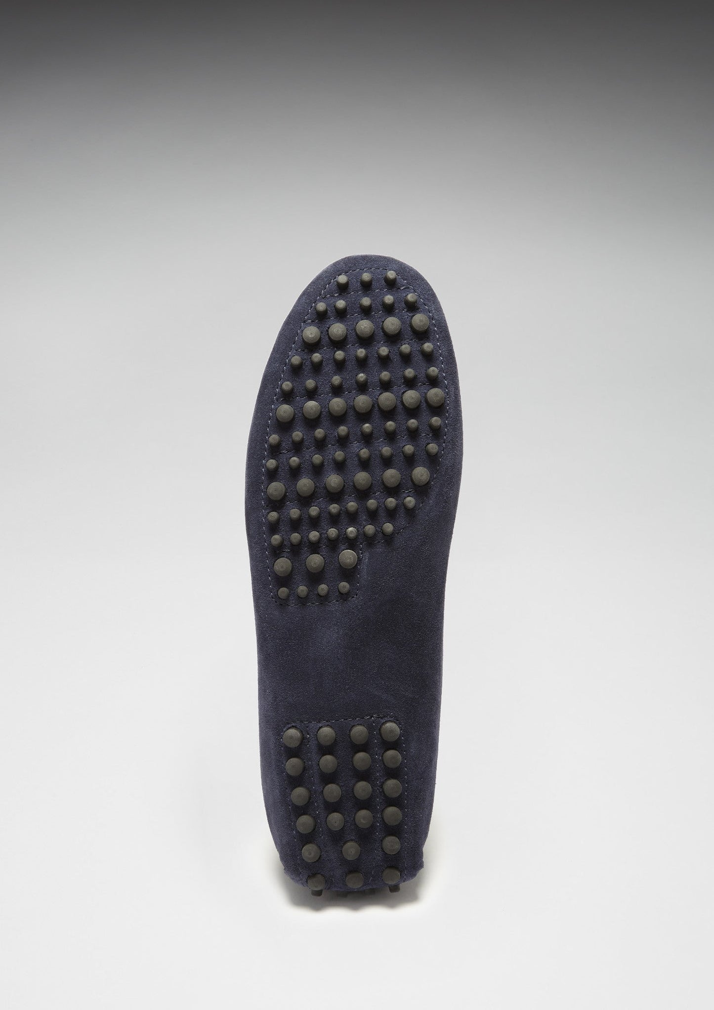 Navy Blue Suede Tasselled Driving Loafers