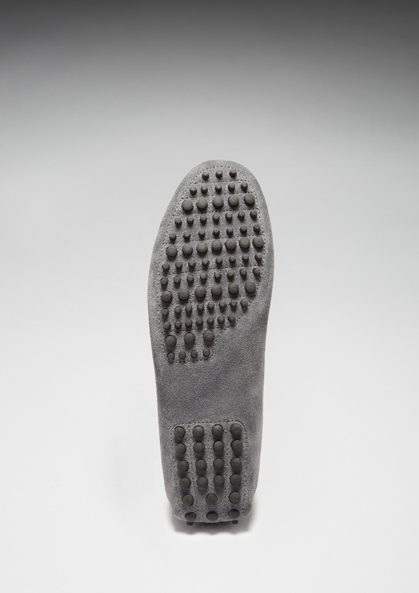 Slate Grey Suede Tasselled Driving Loafers