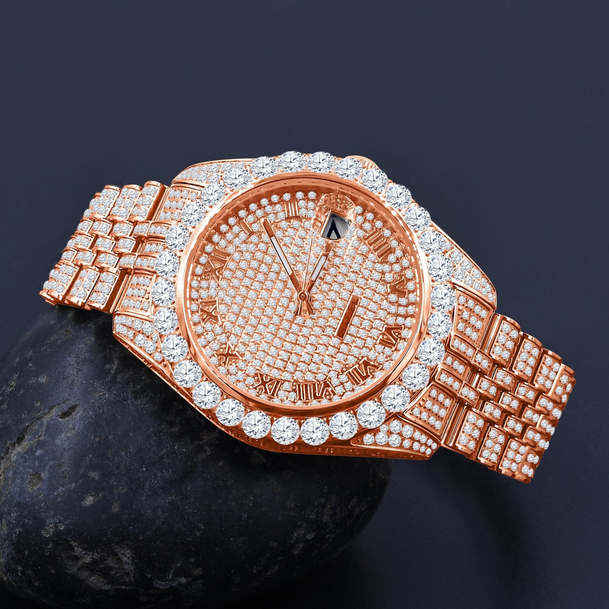 Meteorite Steel Watch - Japanese Quartz Movement | 44mm Luxury Timepiece - Style Queenz