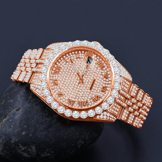 Meteorite Steel Watch - Japanese Quartz Movement | 44mm Luxury Timepiece - Style Queenz