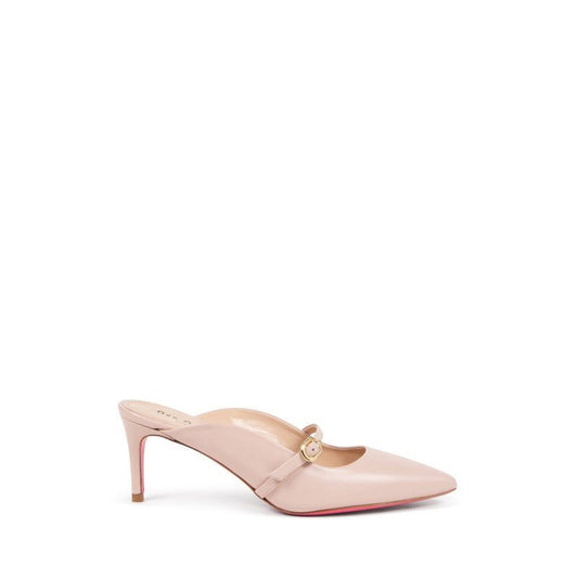 Moscow Mule Nude Leather Heels - Italian Designer Mules | Style Queenz - Style Queenz