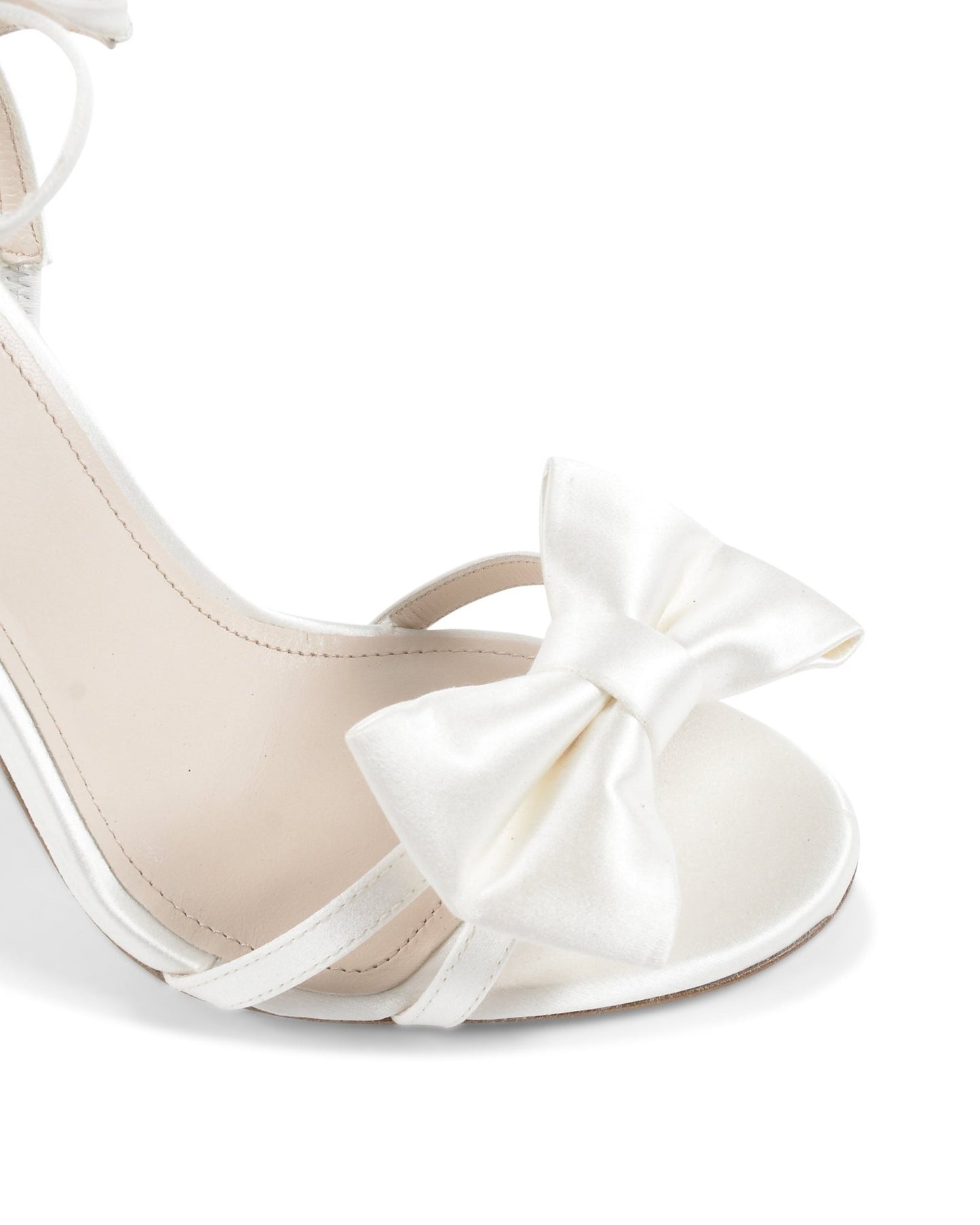 Nancy Sandal Satin Ivory - Italian High Heel Sandals - Style Queenz