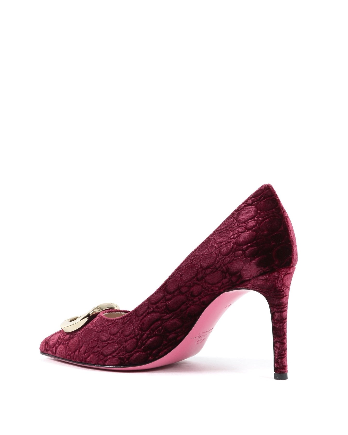 Office Party Ruby Velvet Pumps - Italian Designer High Heels - Style Queenz