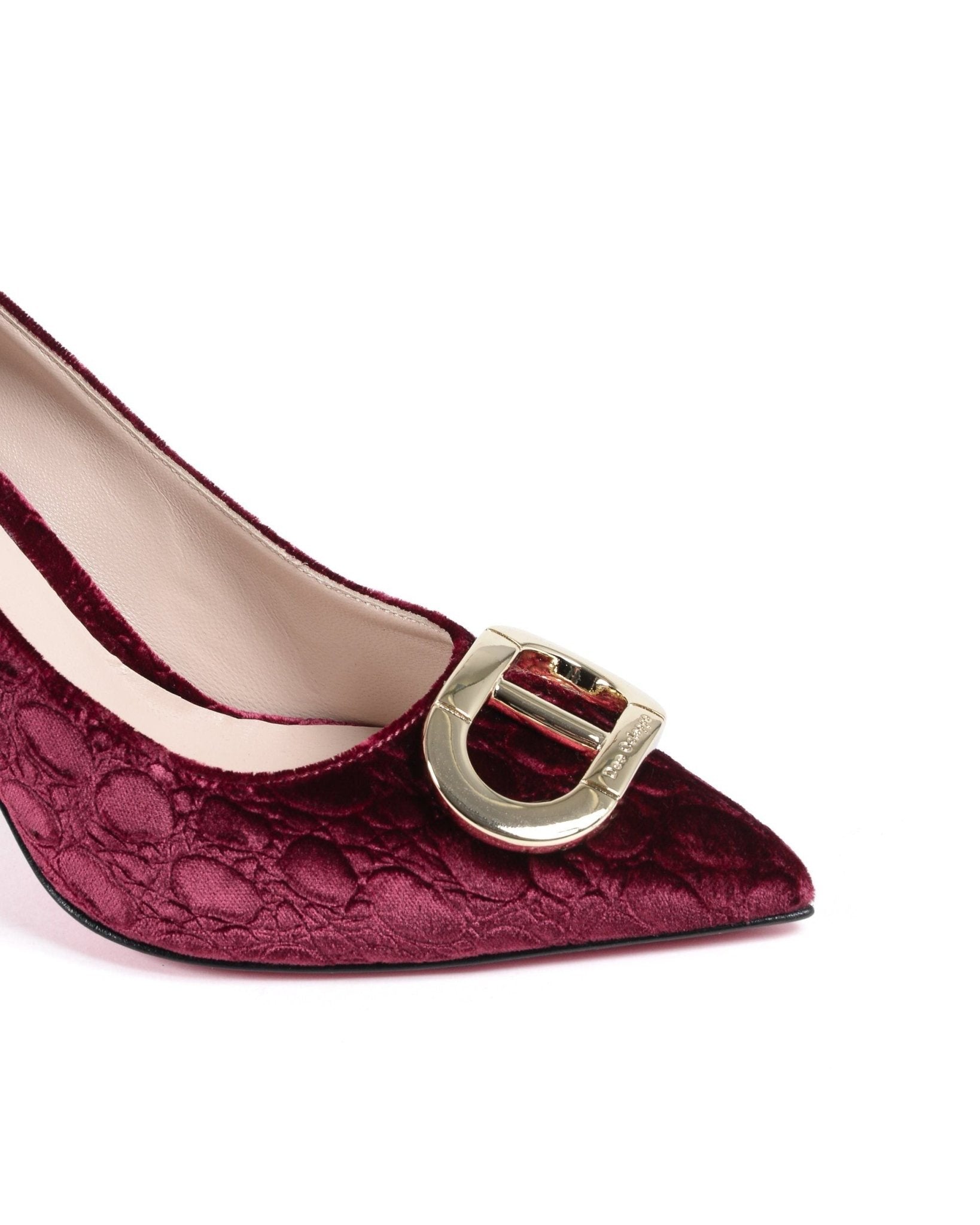 Office Party Ruby Velvet Pumps - Italian Designer High Heels - Style Queenz