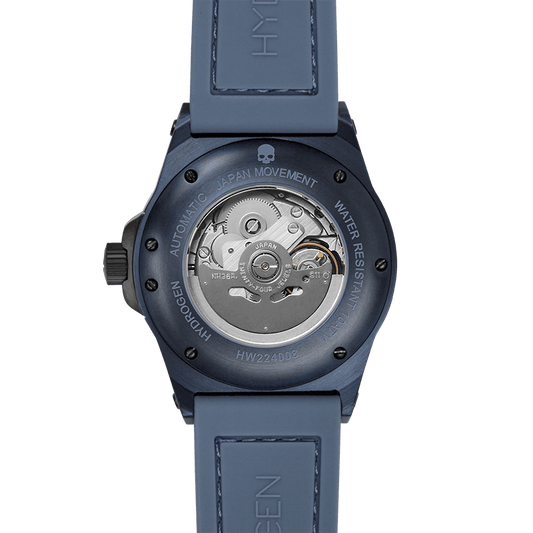 Otto All Blue Watch - Japanese Day - Date Automatic with Blue Ionic Plating - Style Queenz