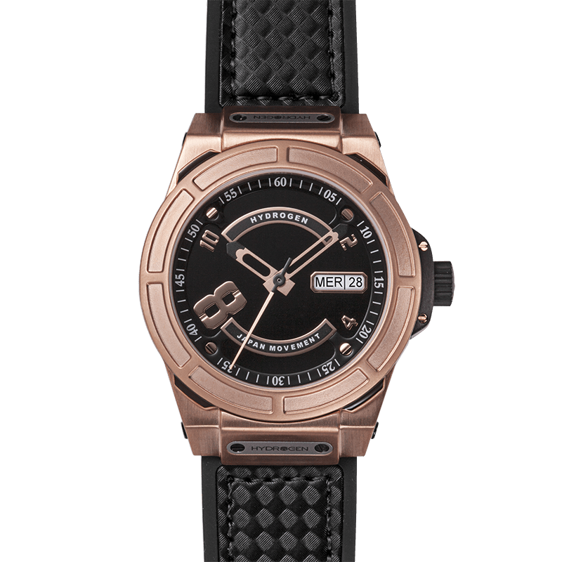 Otto Black Rose Gold Watch - Japanese Automatic Movement with Carbon Fiber - Style Queenz