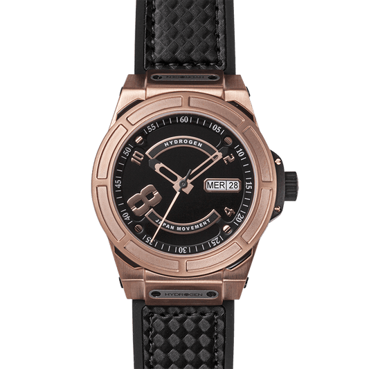 Otto Black Rose Gold Watch - Japanese Automatic Movement with Carbon Fiber - Style Queenz