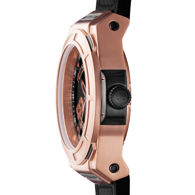 Otto Black Rose Gold Watch - Japanese Automatic Movement with Carbon Fiber - Style Queenz