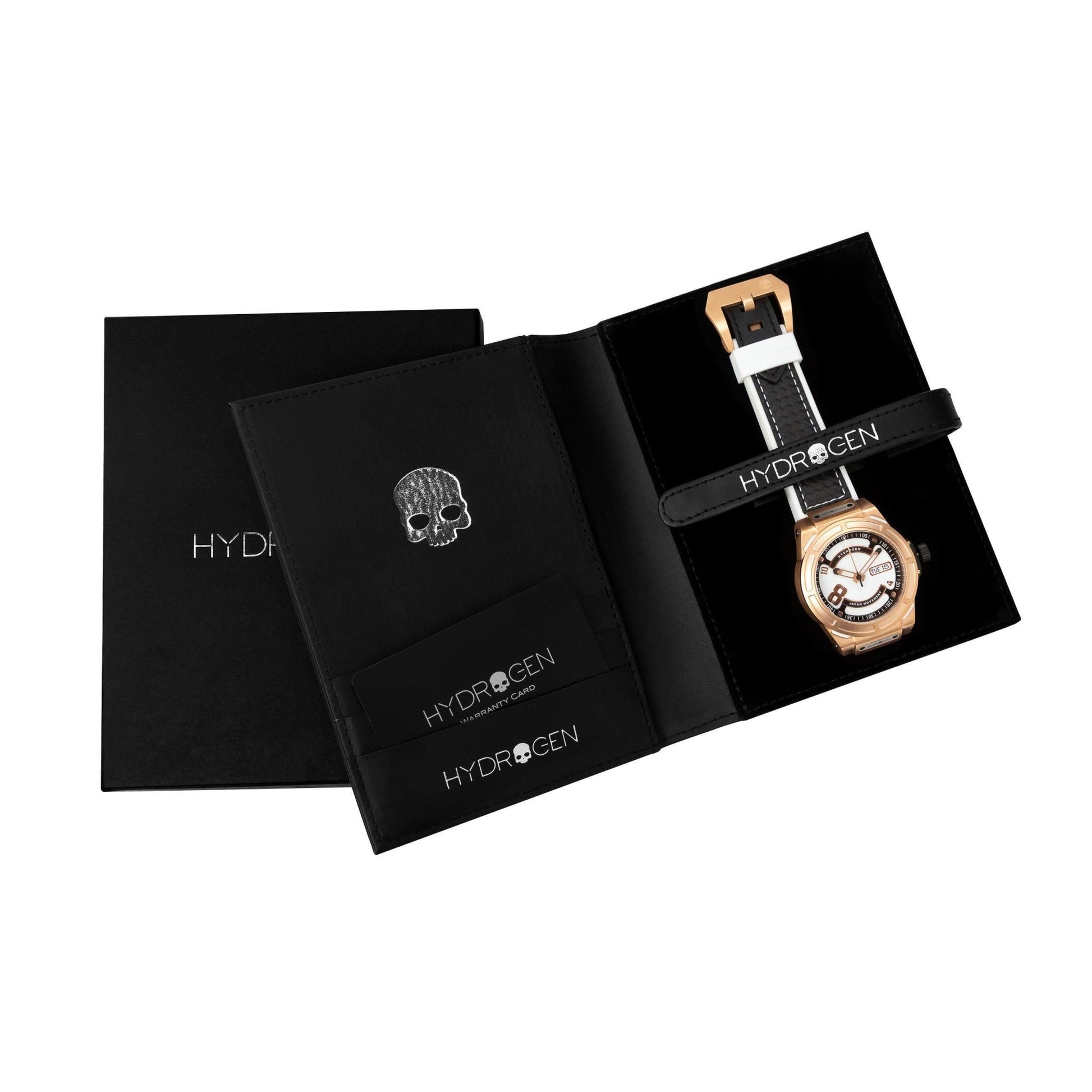 Otto White Rose Gold Watch - Luxury Stainless Steel Timepiece with Silicone Strap - Style Queenz