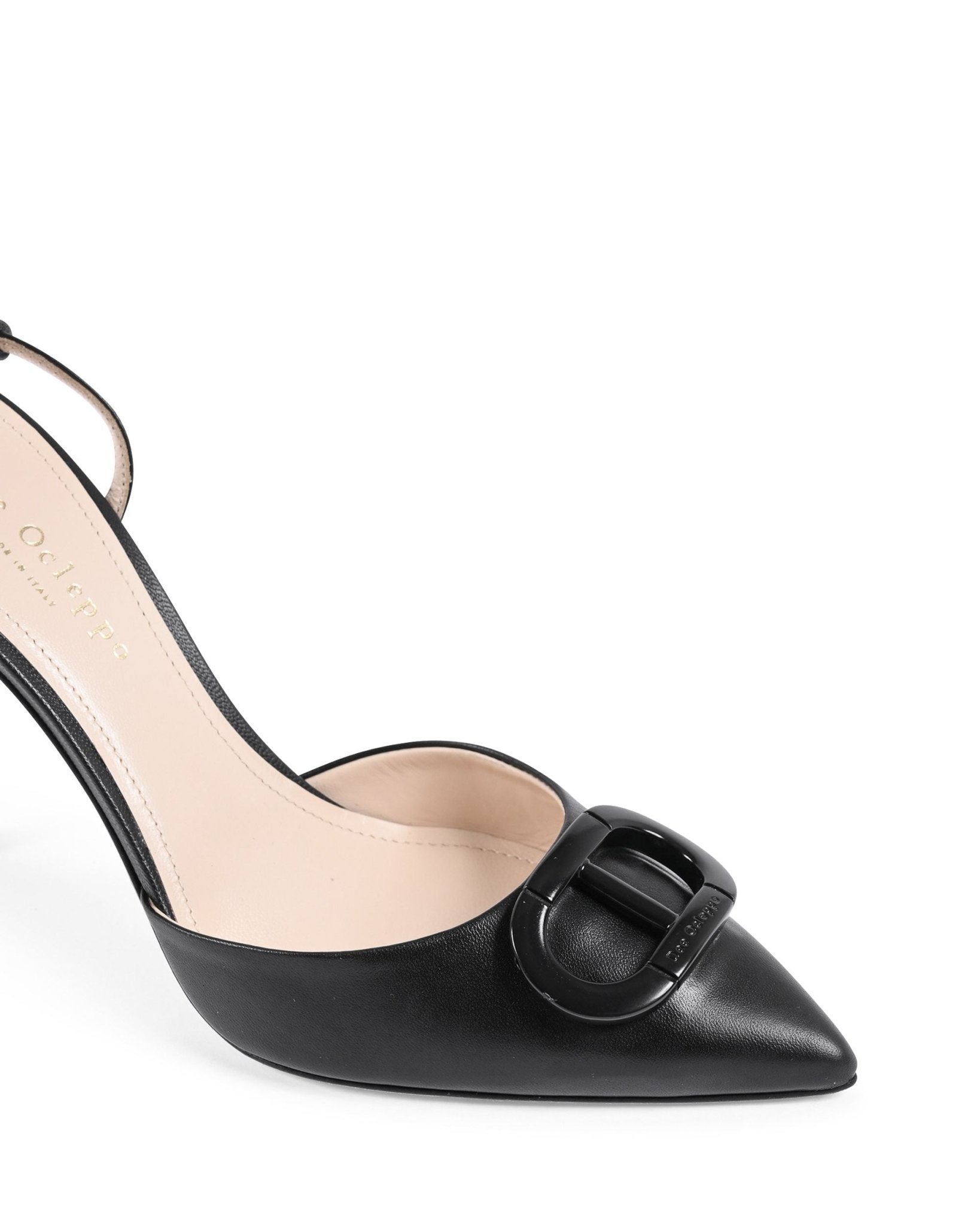 Pandora Pump Black - Italian Leather Stiletto Heels - Style Queenz