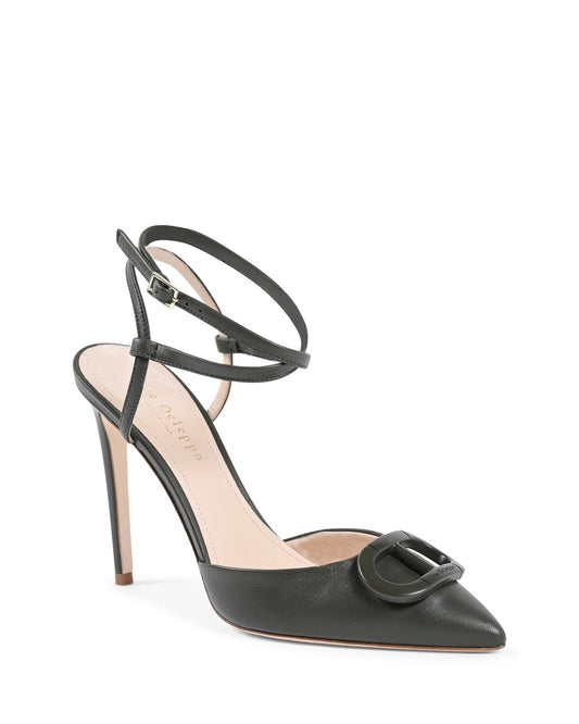 Pandora Pump - Military Italian Leather Stiletto with Lace - Up Ankle Ties - Style Queenz