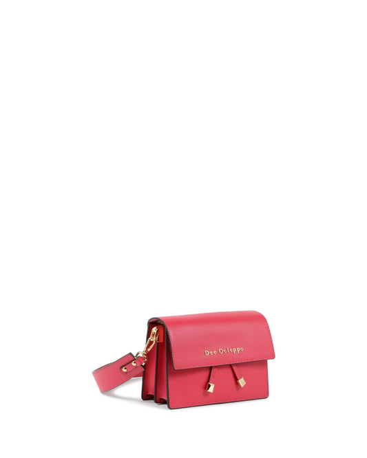 Pisa Shoulder Bag - Italian Palmellato Leather in Fuchsia | Women's Designer Handbag - Style Queenz