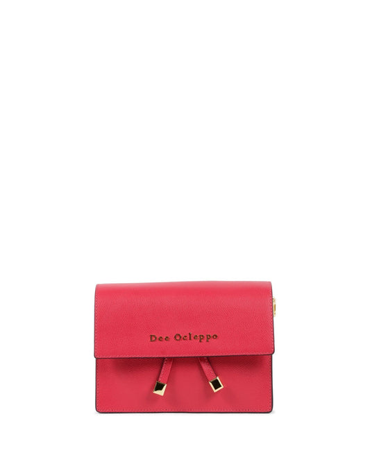 Pisa Shoulder Bag - Italian Palmellato Leather in Fuchsia | Women's Designer Handbag - Style Queenz