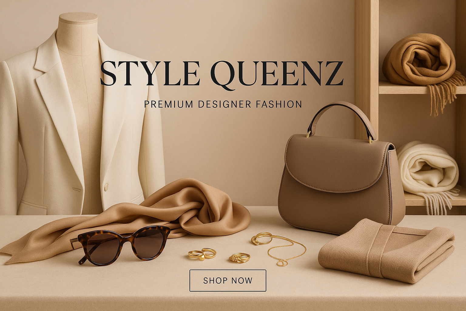 Premium designer fashion homepage collection image