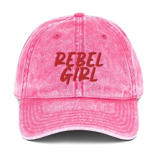 Rebel Girl Vintage Cotton Twill Cap - Retro Baseball Hat with Attitude - Style Queenz