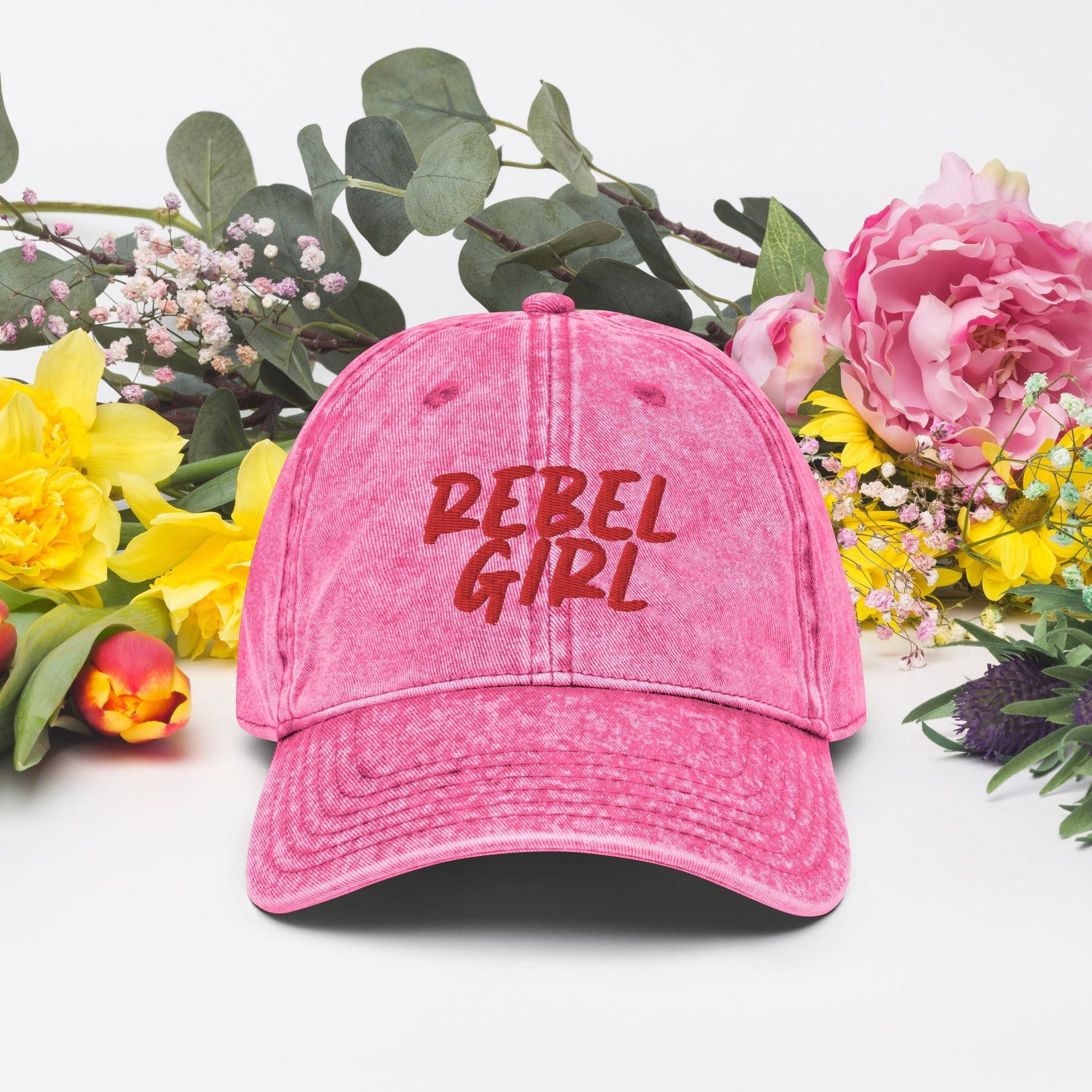 Rebel Girl Vintage Cotton Twill Cap - Retro Baseball Hat with Attitude - Style Queenz