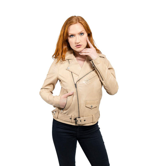 Rebel Oil Sand Leather Jacket - Vintage - Inspired Premium Outerwear - Style Queenz