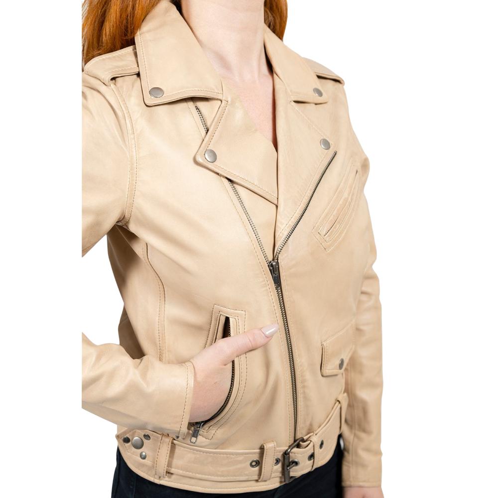 Rebel Oil Sand Leather Jacket - Vintage - Inspired Premium Outerwear - Style Queenz