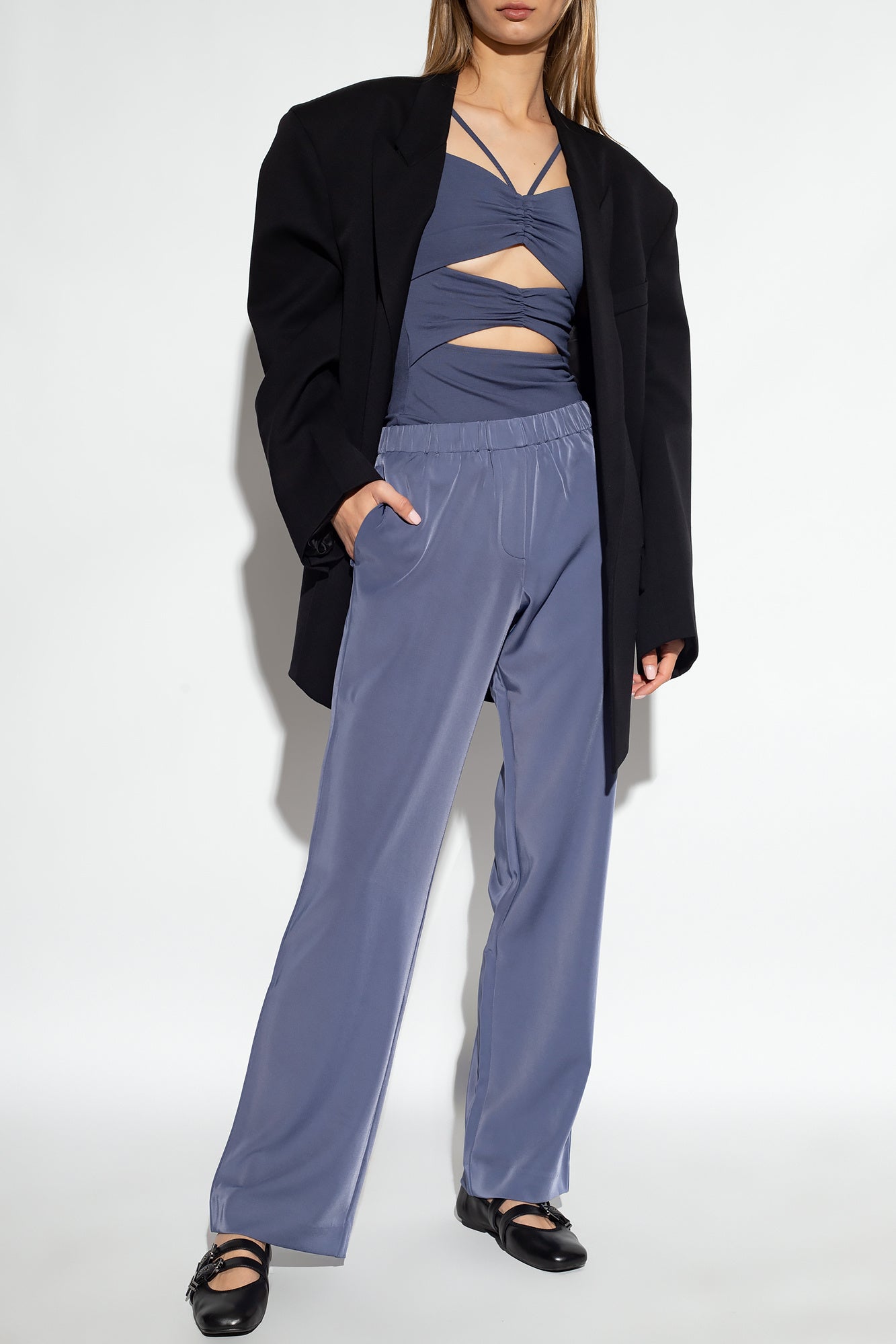 Samsøe Samsøe Mona Sleeveless Top - Dark Blue Designer Women's Vest - Style Queenz