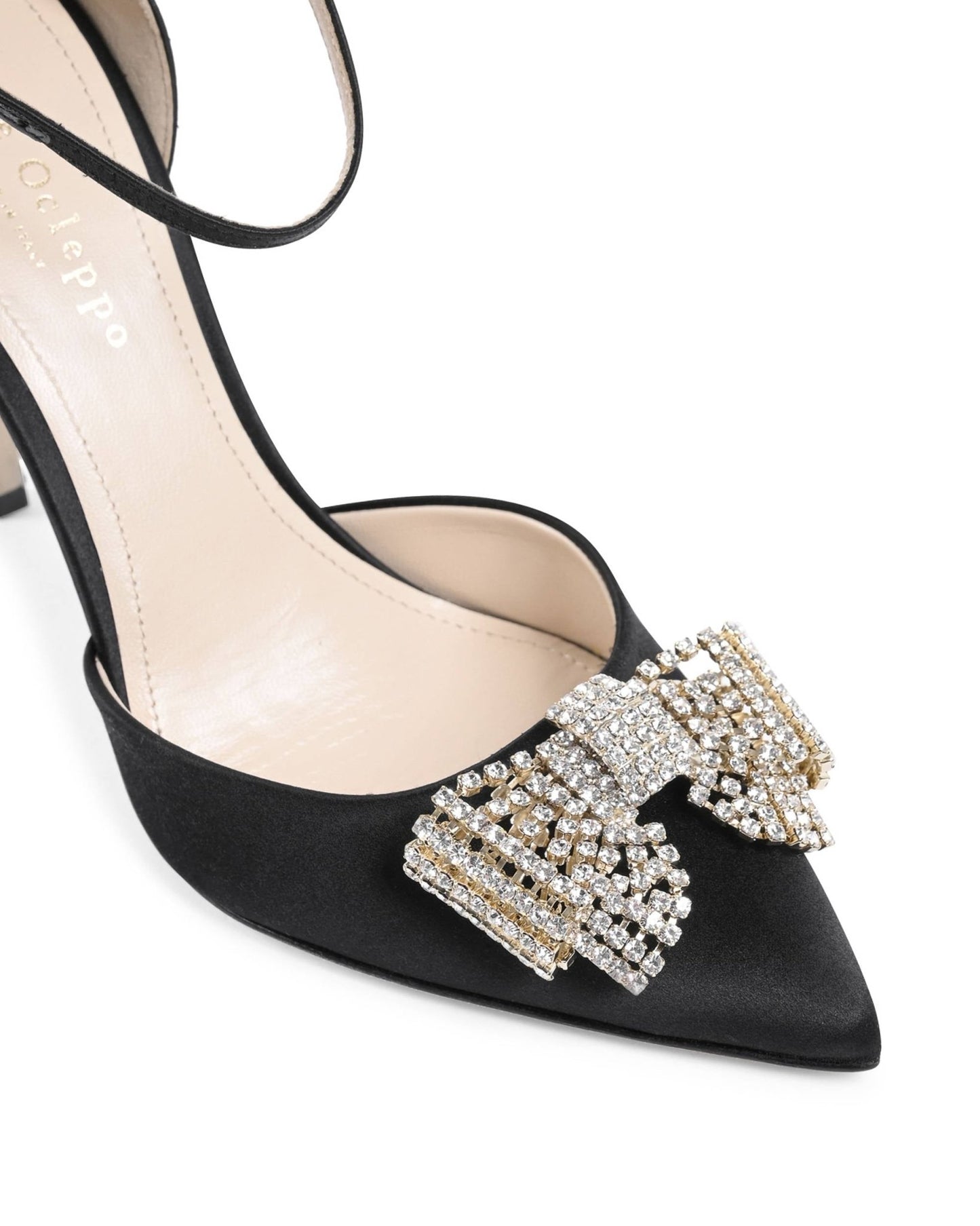 Satin Bow Pump Black - Italian Luxury High Heel Shoes - Style Queenz