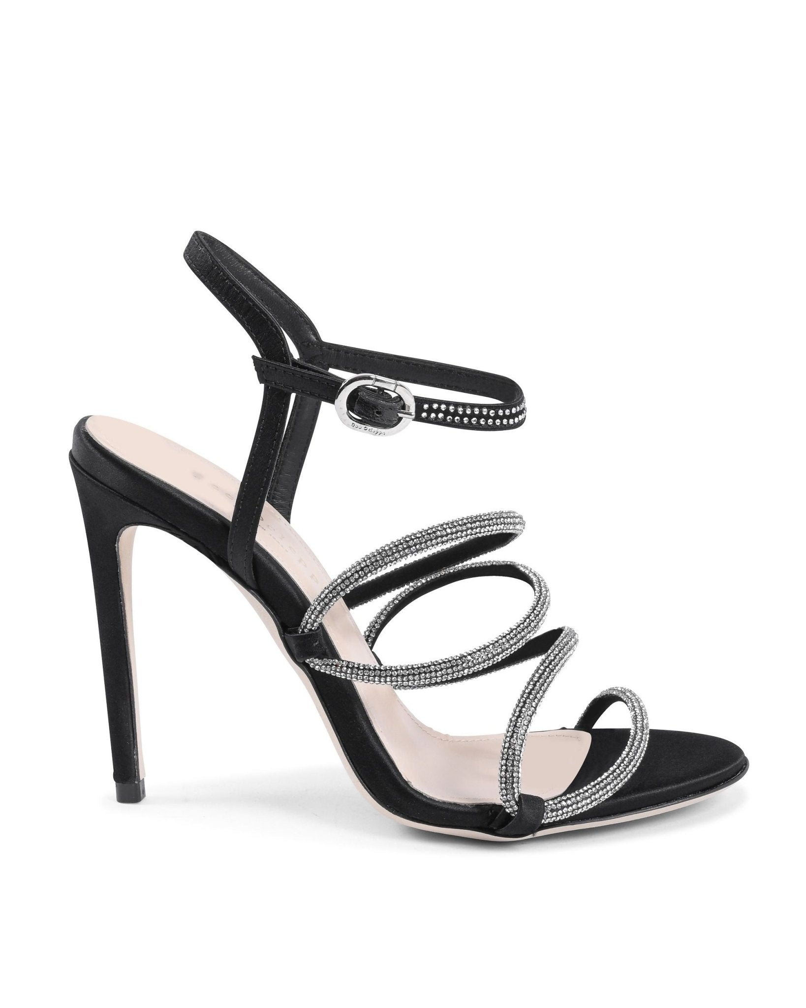 Shine Black Rhinestone Shoes - Italian Luxury Footwear for VIP Events - Style Queenz