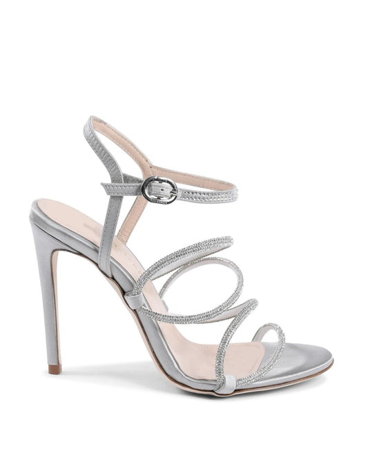 Shine Light Grey Rhinestone Heels - Luxury Italian Sparkle Shoes for VIP Events - Style Queenz